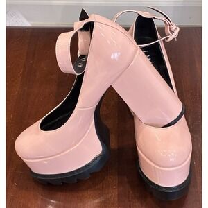 La Moda Candy Extreme Pink Platform Heels Size 7 Mary Jane Goth Punk‎ Dolls Kill